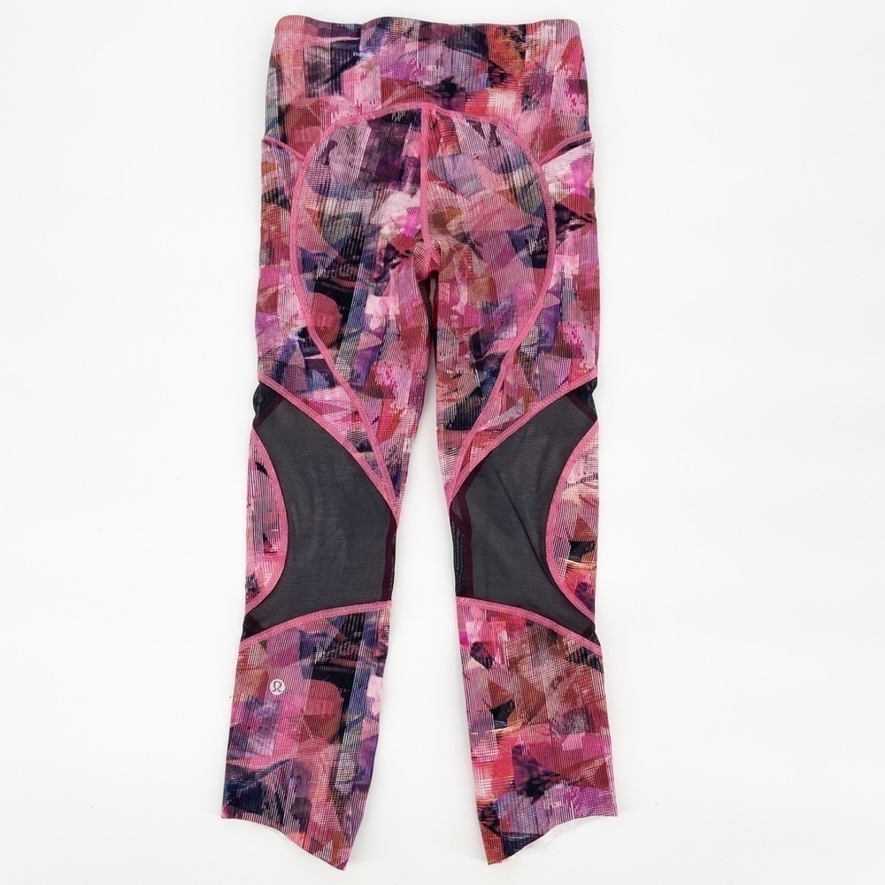 Lululemon On Pace Crop Sun Dazed Multi Pink 2 - Picture 3 of 7